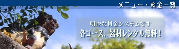メニュー 料金一覧